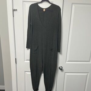 Smash + Tess Dark Gray Long Sleeve Romper